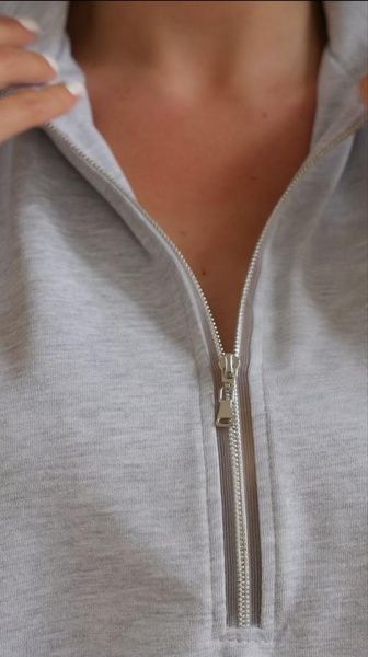 Костюм жіночий ZIP бавовняний на прозорій блискавці СІРИЙ МЕЛАНЖ 1504004714 фото
