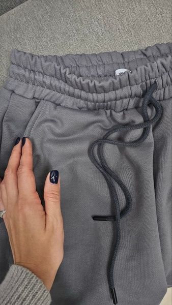 Костюм на блискавці жіночий утеплений ZIP СІРА ДИМКА + БУРГУНДІ 253506 фото