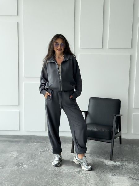 Костюм на блискавці жіночий ZIP віскоза ГРАФІТ 394204237 фото
